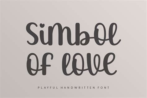 Simbol Of Love Font By Creative Fabrica Fonts · Creative Fabrica