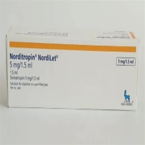 Soma Tropin 5 Mg Liquid Norditropin Nordilet Injection Packaging