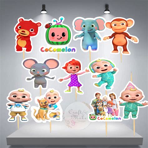 Cocomelon Cupcake Topper24 Pcs Lazada Ph