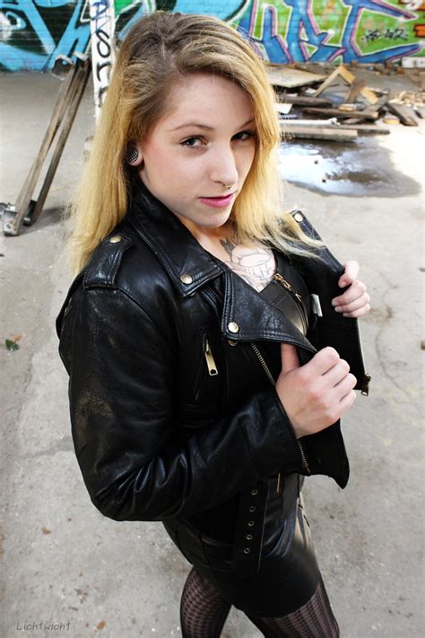 Leather Babe Hot Chick In Leather Second Skin Flickr