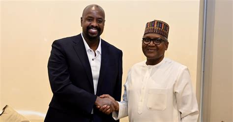 Gen Kainerugaba Meets Africas Richest Aliko Dangote In Nigeria