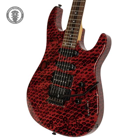 1989 Hamer Chaparral Red Dragon Skin Graphic By Jim Oconnor Guitars