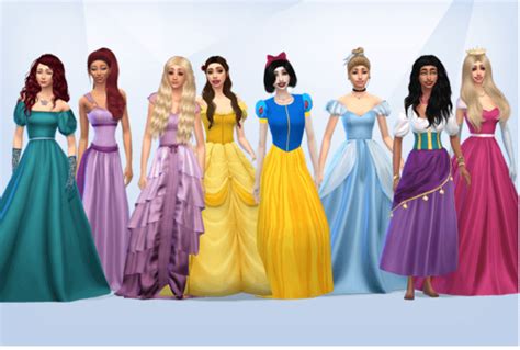 I Made Some Of The Disney Princesses In The Sims What Do You Think