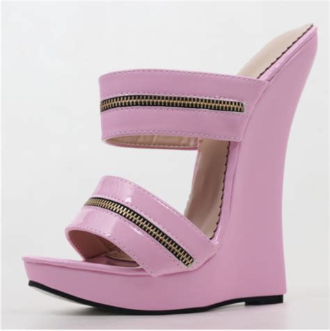 wedge mules strappy sandals high heel fetish extreme 7 women s unisex custom ebay