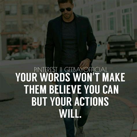 Work With Action Your Actions Will Speak For You Words Motivational