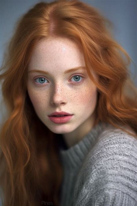 A Woman With Red Hair And Blue Eyes Beautiful Red Hair Red Haired Beauty Beautiful Freckles