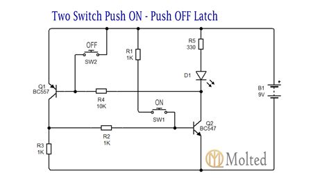 Three Push On Push Off Latching Circuits 3 Steps Instructables