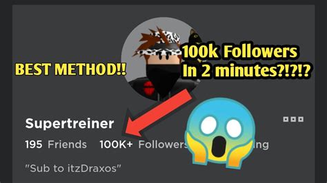 How To Get 100k Followers In Roblox In Few Minutes Follow Bot