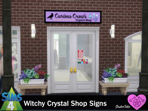 Talias Witchy Sims 4 Cc — Witchy Crystal Shop Signs Sims 4 Base Game