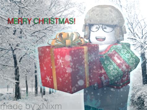 Roblox Gfx Merry Christmas By Xnixm On Deviantart