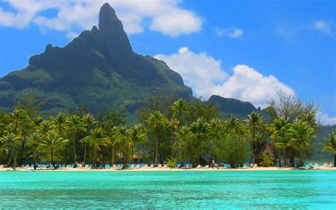 Bora Bora French Polynesia South Pacific Oceania Hd Desktop Wallpaper