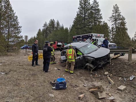 One Person Airlifted With Critical Injuries After Crash Into Highway