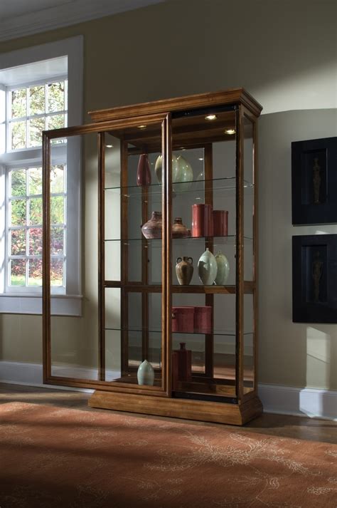 Our engineering standards are three times more precise than the industry standard, guaranteeing your cabinet will always open and close with ease. 2 Way Sliding Door Curio Cabinet by Pulaski - 20544 ...