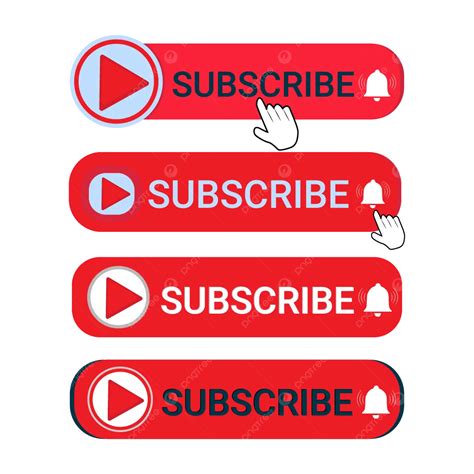 Youtube Subscribe Button Vector Youtube Subscribe Button Subscribe