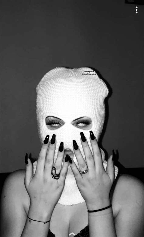 Grunge Couple Grunge Girl Fille Gangsta Face Mask Aesthetic Photo