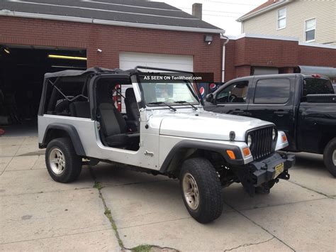 2006 Jeep Wrangler Unlimited 4 0l Auto Hard And Soft Top Fisher Plow 4x4