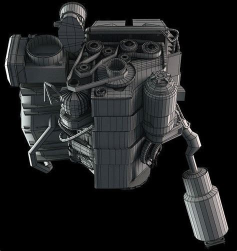 Car Engine 2 3d Model Cgtrader