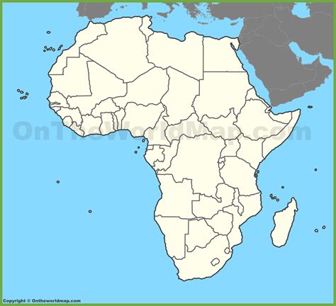 Blank Maps Of Africa Verjaardag Vrouw 2020