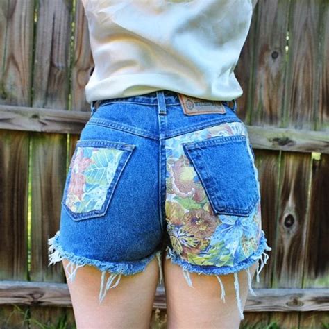 Custom Vintage Cutoff Shorts Denim Jeans Daisy Duke Shorts High Waisted Shorts Denim High