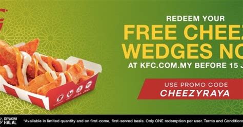 Get a rm5 kfc voucher, available for redemption at any kfc outlet in malaysia. KFC Delivery Promo Code FREE Large Cheezy Wedges Until 15 ...