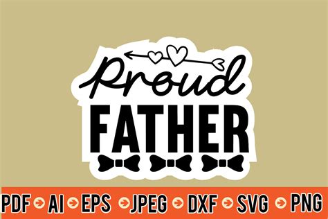 Proud Father Svg Graphic By Dreams Store · Creative Fabrica