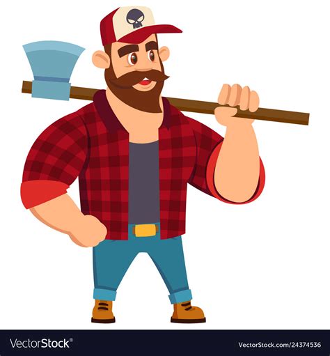 Lumberjack Beard Cartoon