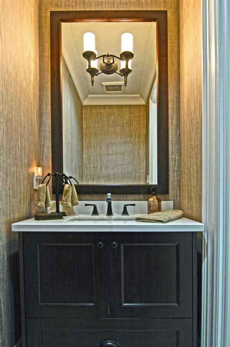 Before And After Transitional Powder Room Toronto By Dsbg Houzz