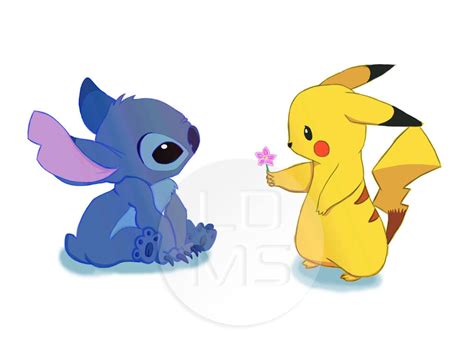 Pikachu Meets Stitch By Riiwinchester On Deviantart