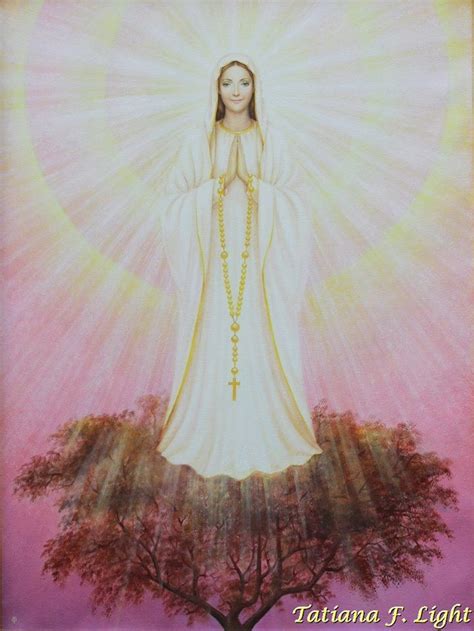 Our Lady Of Fatima Painter Tatiana F Light Фатимская Мадонна