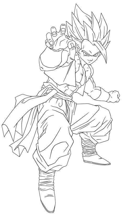 Goku Ssj4 Free Coloring Pages