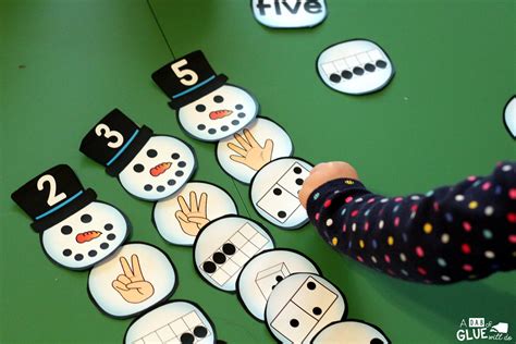 Snowman Number Match Printable