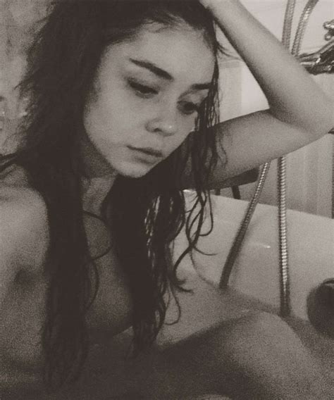 Sarah Hyland Strips Down In Bathtub For Raw Photo Shoot