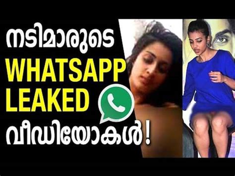 Malayalam Actress Whatsaap Leaked Videos Controversial