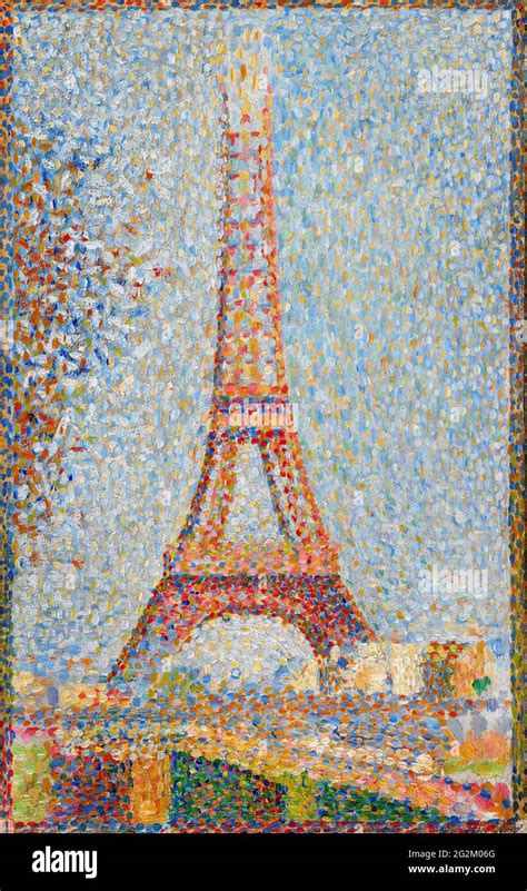 Georges Seurat Tour Eiffel Photo Stock Alamy