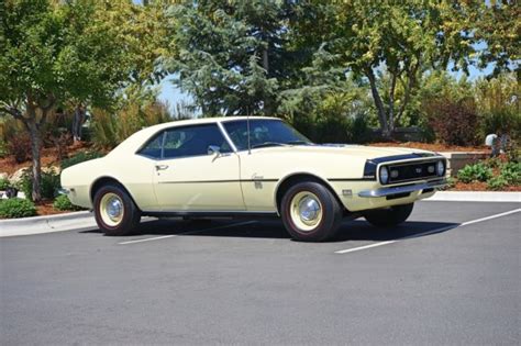 1968 Chevrolet Camaro Ss 40837 Miles Butternut Yellow Coupe 396