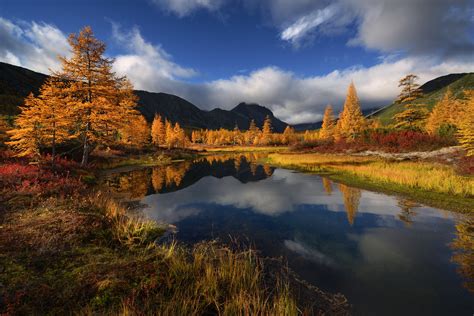 Wallpaper Id 96935 Trees Clouds Reflection Mountains 500px