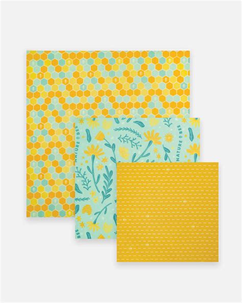 Beeswax Wrap 4 Variety Sets Bundle Nature Bee