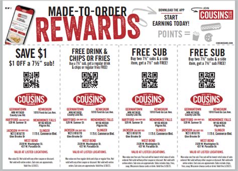 Cousins Subs Local Meals And Deals