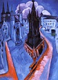 Ernst Ludwig Kirchner - The Red Tower in Halle 1915 Kandinsky, Ernst ...