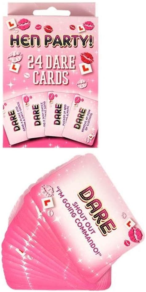 Hen Party Dare Cards Hen Party Party Dares Girls Night Party