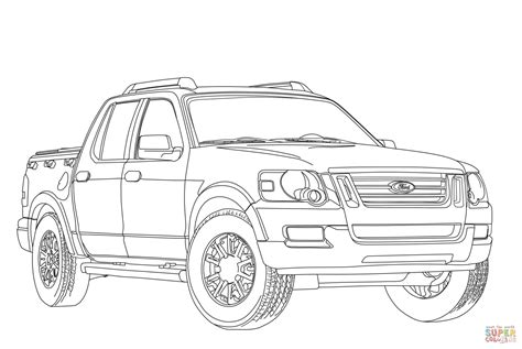 An open letter to jim farley re: Ford Explorer Sport Trac coloring page | Free Printable ...