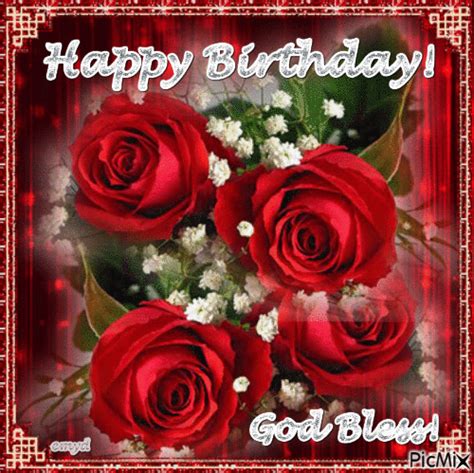 Red Rose Happy Birthday Animation Pictures Photos And Images For Facebook Tumblr Pinterest