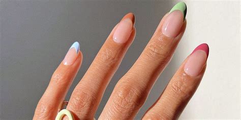 French Manicures Rainbow French Tips Are Trending For Spring 2022