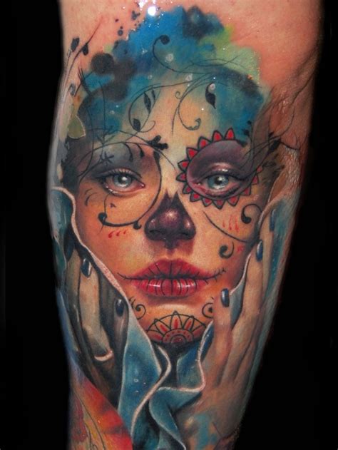 Day Of The Dead Tattoo By Alex De Pase Tattoonow