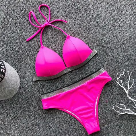 Bikinx Neon Green Micro Bikini 2019 Bathing Suit Sexy Push Up Swimsuit