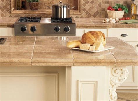 Tile countertops are also easy to install and repair, making them the perfect. Ceramic Tile Counter-top | Tile countertops kitchen, Tile ...