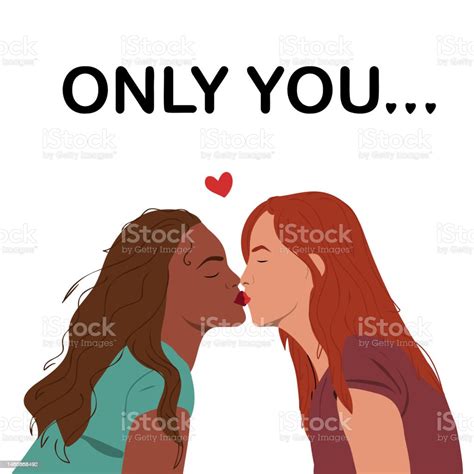 Lesbian Women Kissing Stock Illustration Download Image Now Adult