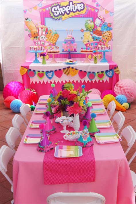 6 Yr Old Girl Birthday Party Ideas Shopkins Birthday Party By Minted