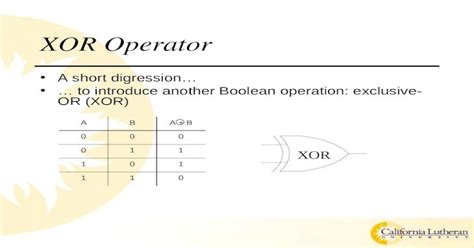 Xor Operator Ppt Powerpoint