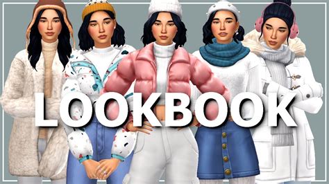 Winter Lookbook ️🥶 Sims 4 Create A Sim Cc List Youtube